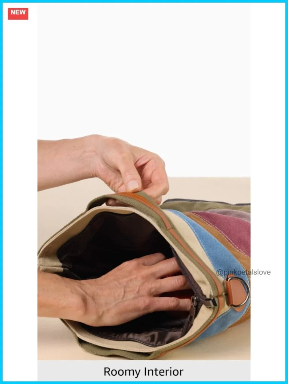 Canvas Hobo Handbag with Detachable Strap, Top Handle, Shoulder Crossbody Tote